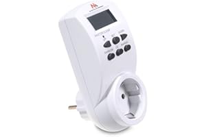 ‎MACLEAN Maclean MCE05G cyfrowy programator czasowy, gniazdko elektryczne programator czasowy 10 prog. 7 dni 230 V 16 A