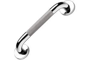 Abimars 12inch/300 mm Bath Grab Bar with Anti-Slip Grip, Sturdy Stainless Steel Shower Safety Handle for Bathtub,Toilet, Bathroom,Kitchen,Stairway Handrail,Come with Mounted Screws