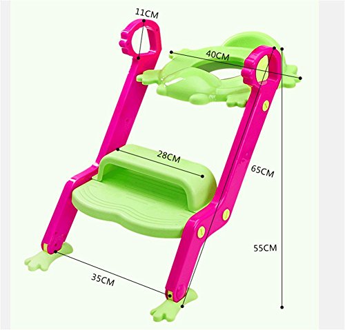 Preisvergleich Produktbild SHISHANG Kindertoilettensitz kann gefaltet Baby wird closes Sicherheit Umweltschutz Anti-Rutsch tragbaren Kindersitz Eimer geeignet für 0-9 Jahre alten Leiter