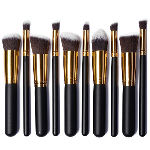 XCSOURCE® Pro Kosmetik 10PCS Pinsel Satz Makeup Brush Satz Augenbrauen Schatten Cosmetic Foundation Concealer Bürsten MT085