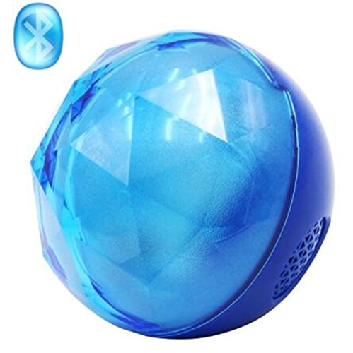 LED Bunte Magic Ball Wireless Bluetooth Lautsprecher mit Fernbedienung, Weihnachten Outdoor Bass Lautsprecher , blue