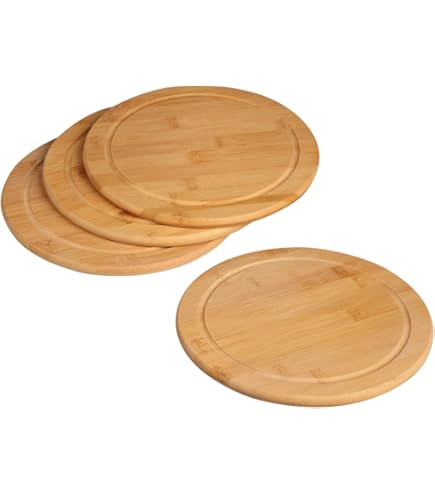 Marai Home Round Plates Acacia Wood Wooden Rustic Sturdy Plate - TikTok Shop Philippines - View #8
