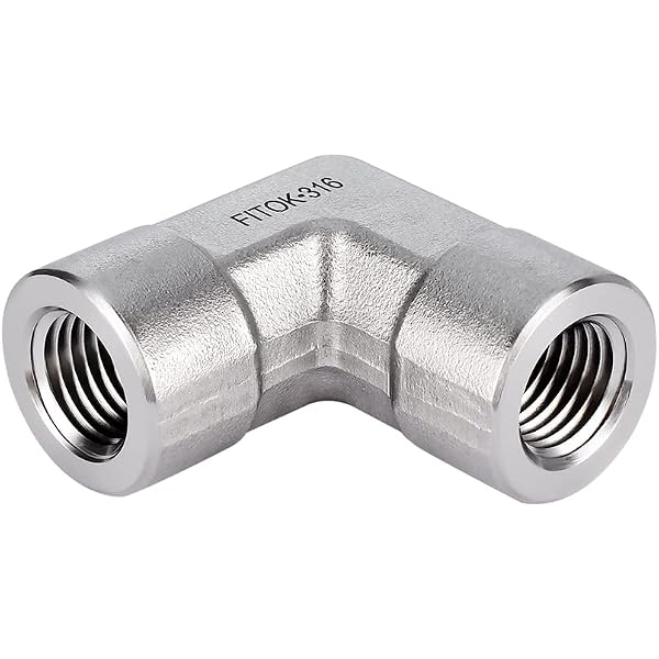 Pysrych 1-1/4" NPT Female Coupling – Forged Stainless Steel 304 Pipe Fitting, Class 3000