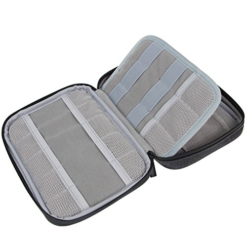 Damero Tasche für USB-Sticks und Speicherkarten, Aufbewahrungstasche Organiser Tasche für Zubehöre, Schwarz - 2