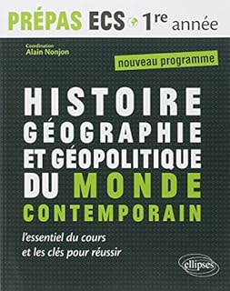jaquette livre Histoire Géographie et Géopolitique du Monde Contemporain :  Prépas ECS 1ère année nouveau programme