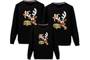 PEUIGNAO Weihnachtspulli Familie Set Weihnachtspullover Familie Familien-Weihnachtspullover Weihnachts Familien Ugly Weihnachtspullover Merry Christmas Family Pullover Pulli Weihnachten Familie Reindeer