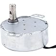 Qioni Synchronous Motor, 1pc 220-240V AC 4W Synchronous Motor Geared Motor CW/CCW, Low Consumption and Low Noise(8-10RPM)