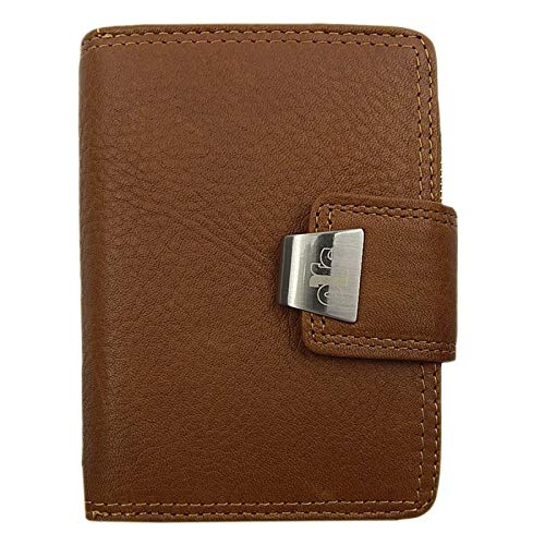 Cartera Jennifer Jones 5197 para mujer, de piel de vacuno, color Marrón, talla Größe ca. 9 x 12,5 x 3 cm
