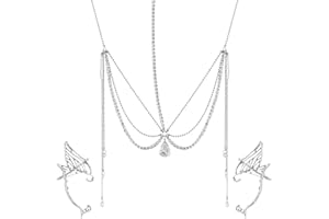 OPVYAEU 3 Stück Elfen Ohrringe für Damen Elfen Krone Ohren Elfen Ohrclips Damen Fee Kostüm Party Cosplay Kostüm