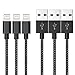 Price comparison product image [3 Pack 1m] Lightning Cable, Jecent 3.3ft iPhone Charger Cable Nylon Braided iPhone 6 Charger Cable Charging for iPhone 7/7 Plus/6s/6s Plus/6/6 Plus/5/5S/5C/SE, iPad 4, iPad Air 1/2, iPad Mini 1/2/3 (Sliver Black) - B0072CB