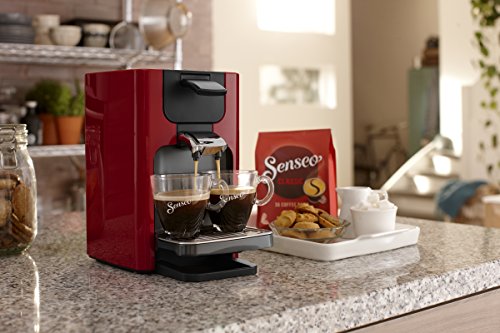Philips Senseo HD7865/80 Quadrante Kaffeepadmaschine, XL-Wassertank, rot - 5
