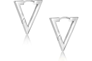 ALEXCRAFT Orecchini Donna Cerchio Ago Argento 925 Geometrici 14K Oro Placcato