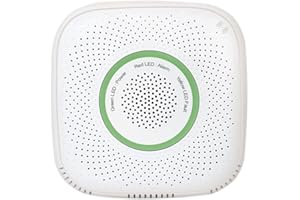 Shelly GAS (CNG), Rilevatore Smart Wi-Fi di Perdite di Gas Naturale, Sensore di Metano, Allarme Sonoro e Indicatore LED, Avvisi in Tempo Reale, Scocca Resistente al Fuoco, Nessun Hub Richiesto