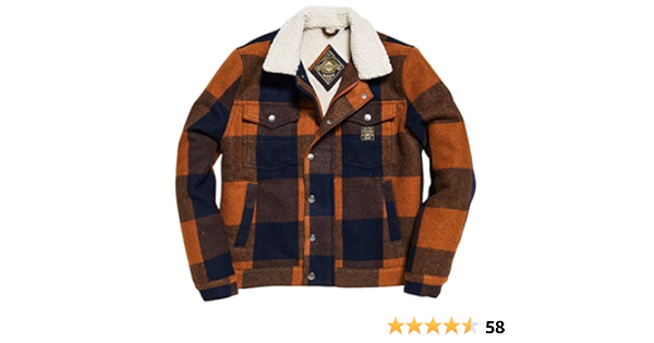 superdry checked jacket