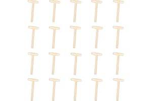 FAYEMINT 20 Pièces Mini Marteau en Bois, Marteau Patisserie, pour Cassable Chocolat Coeur Piñata Gâteaux Homard Autres Coquillages