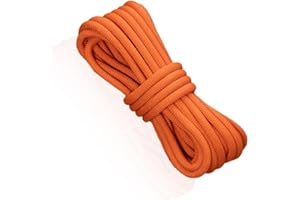 BEXTREME Cuerda de Escalada estática 10 mm diámetro 60 Metros Largo Color Naranja para Alpinismo montañismo Descenso espeleología barranquismo velero Muelle Arrastre polea