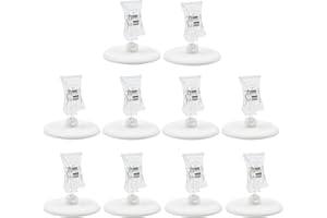 DZXIN Tischkartenhalter, 12 Stück Preisschildhalter Menükartenhalter Fotohalter mit Klammern für Preisauszeichnung Foto