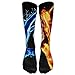 Produktbild sexy world Fire Ice Hand Love Athletic Tube Stockings Women's Men's Classics Knee High Socks Sport Long Sock One Size 19.7 inch