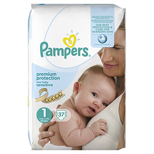 Pampers New Baby Sensitive Size 1 (2-5 kg) Nappies for Babies - Set of 2