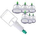 PICKVILL Cupping Therapy Sets, 6 Cups Chinese Traditional Healthy Body Vacuum Acupuncture Cupping for Cellulite Cupping Massage Back Pain Relief