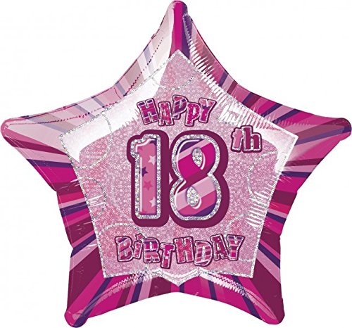 Dekorations Set zum 18. Geburtstag Party Set in Pink - 3