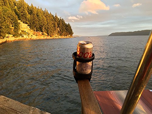 draußen Getränkehalter von SunChaser – hält Tasse, hält Dosen, hält Flaschen, hält Poolbecher – Spaß Bier Geschenk – grau - 2