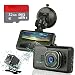 Produktbild inrigorous Full HD 1080p 7,6 cm KFZ Dash Cam F2.0 Dual Objektiv Auto DVR mit Rear Kamera, 170 Grad Weitwinkel, Nachtsicht, WDR, Loop Aufnahme, G-Sensor Funktion + 32 GB Class 10 Micro SD Karte (Aktualisiert 2017 Version)
