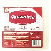 Shazmin's puff pastry squares with 5"x5", 10 Pieces puff pastry, Frozen uncooked pastry, Easy to cook and wrap, Square pastry