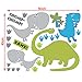 Shopisfy Children's Toddlers Self Adhesive Vinyl Wall Stickers Nursery Décor Decal Art - Dino in the Dark