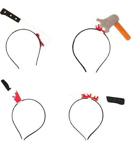 Accessorio Costume Halloween &ndash; Coltello Conficcato In Testa &ndash; More This Way
