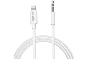 Loydia Aux Cable for iPhone in Car 3.5mm Aux Cord Compatible with 14/14 Pro/14Pro Max/13/13 Pro/12/12 Pro/11 Pro/11/Xs/XR/X/8/7 for Car Stereo/Headphones/Speaker Support All iOS System