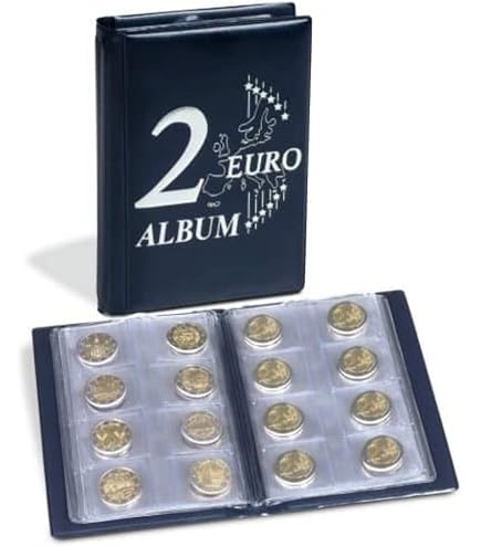 SAFE 5300 Album de Collection Euro Designo | 11 Feuilles Réf. 8563 avec Impressions pour Tous les Pays Euro | Inclus Croatie & Bulgarie | Mécanisme 4 Anneaux | Format 225 x 240 x 45 mm