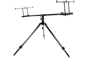 Traxis Tri-Clops - Support de Canne à pêche pour la pêche à la Carpe avec 3 Cannes - Rodpod Stable et Durable