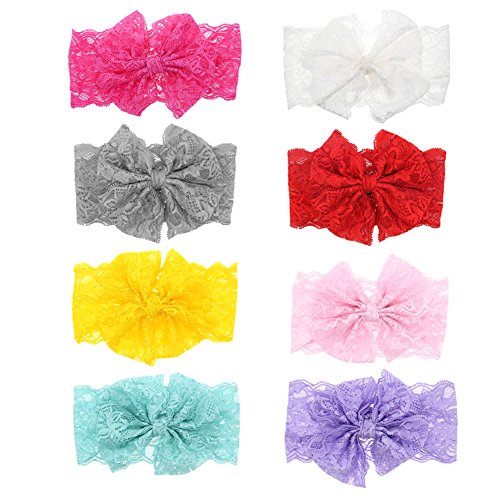 Lovinglove Baby Girls Lace Headbands Hair Accessories (lace2)