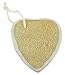 Divo Heart Shape Natural Unisex Exfoliating Body Loofah Shower Bath Scrubber Luffa- 1 Pc
