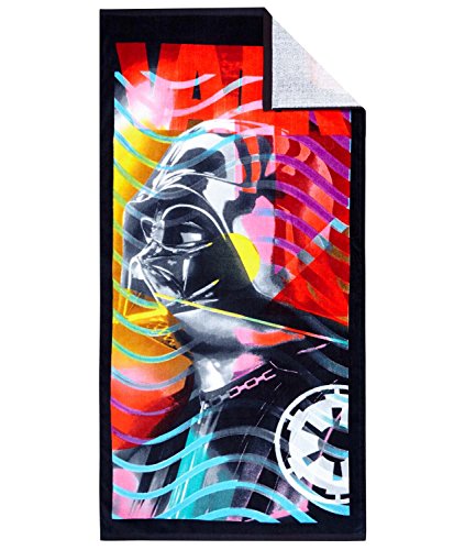 Star-Wars-The-Clone-Wars-Darth-Vader-Jedi-Yoda-Jungen-Strandhandtuch-schwarz