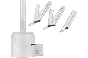 NISHZHU 4 Speed Welding Nozzles for Vinyl PVC Plastic Hot Air Blower Triangle Speed Nozzle 5Mm Round Welding Alloy Y Type