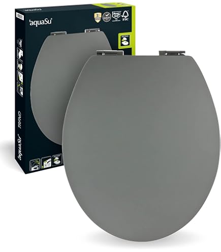 Antibacteriële Toiletbril Met Softclose-mechanisme En Snelsluiting Kunststof Wit One Size
