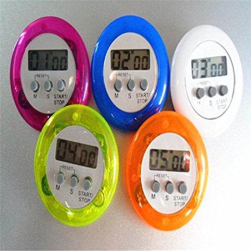 Küchentimer, multi-plastique Chronometer Elektronische rund chronomètres-Zähler-Küche Farbe zufällige - 4
