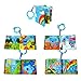 1pc Intelligence Development Cloth Cognition Book Learning & Activity Toys for Kids Baby (Natural)