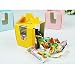 Produktbild AaaSue 50 Stück Patisserie Cupcake Mousse Cake Verpackung Boxen, rechteckig, stapelbar Food Geschenk Trägern gelb