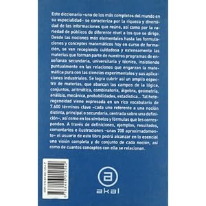 Diccionario Akal de matemáticas (Básica de Bolsillo)