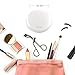 Foldable LED Travel Mirror, Plemo Portable USB Charging LED Makeup Mirror, 1x and 2x Magnification Compact Travel Mirror