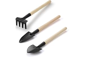 CHICAN Succulent Plants Tools, Mini Garden Hand Transplanting Gardening Tools Set, Miniature Planting Indoor Plastic Transplanting Bonsai, Miniature Succulent Plants Flower Gardening Kit (3 pieces)