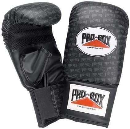 Probox Pu Pre Shaped P'bag Mitts Black Large