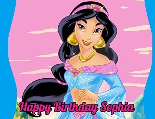 Jasmine Aladdin Edible Image Photo Cake Frosting Icing Topper Sheet Personalized Custom Customized Birthday Party - 1/4 Sheet - 79377 by Sweet Custom Cakes