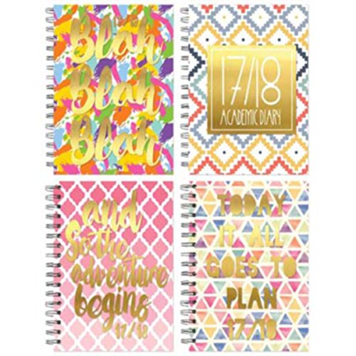 Télécharger Agenda scolaire 2017 2018 Semainier A5  Couverture rigide à spirale aléatoire PDF Ebook En Ligne