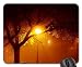 Produktbild street lamp by a brick wall at night Mouse Pad, Mousepad (Houses Mouse Pad)