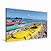 Produktbild Leinwand Seekajaks 75x50cm, Special-Edition Wandbild, Bild auf Keilrahmen, Fertigbild auf hochwertigem Textil, Leinwanddruck, kein Poster