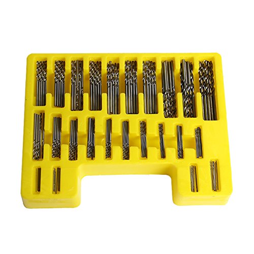 Latinaric 150 tlg Mini Bohrer Set Metallbohrer Drillbohrer Spriralbohrer Bohrersets 0.4-3.2mm - 3